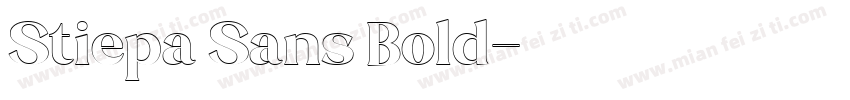 Stiepa Sans Bold字体转换